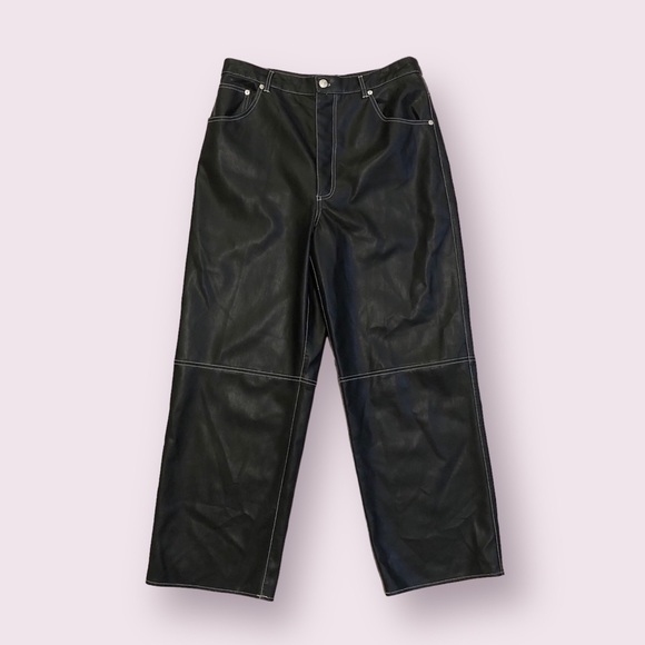 The It Factor vegan leather pants by We The Free from Free People in size 14 - Picture 2 of 15